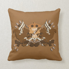 Cojín Decorativo La tierra de la familia de las nueces