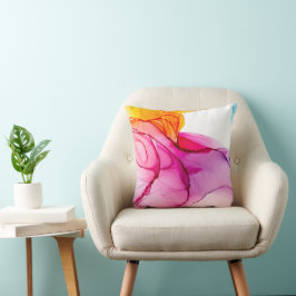 Cojín Decorativo La tinta moderna de alcohol está martillada