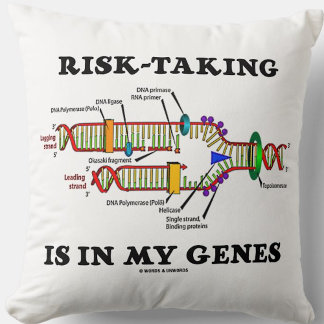 Cojín Decorativo La Toma De Riesgos Está En Mis Genes Humor De Repl