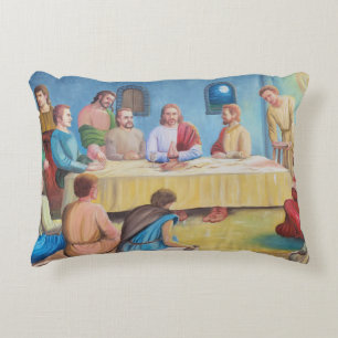 Cojín Decorativo La Última Cena: Jesús y los Discípulos