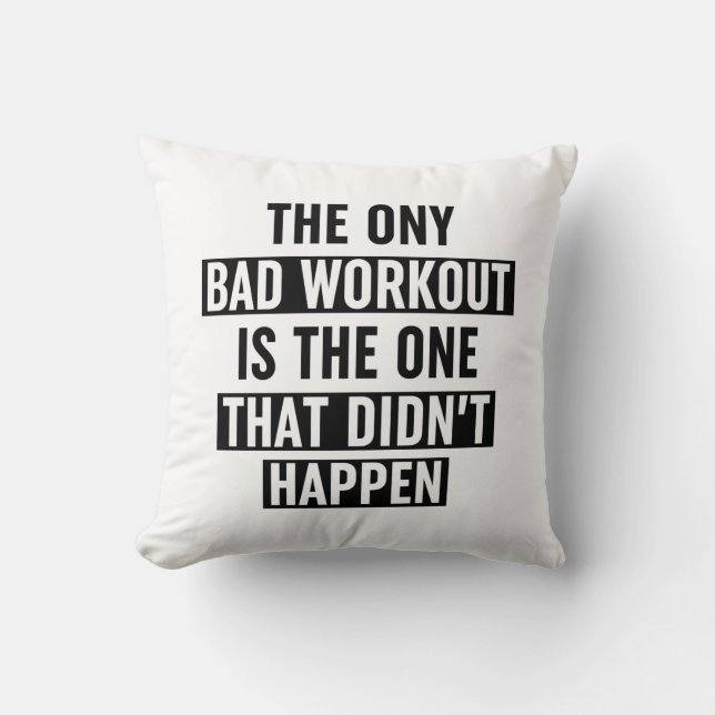 Cojín Decorativo La única mala experiencia es la que no ocurrió (Anverso)