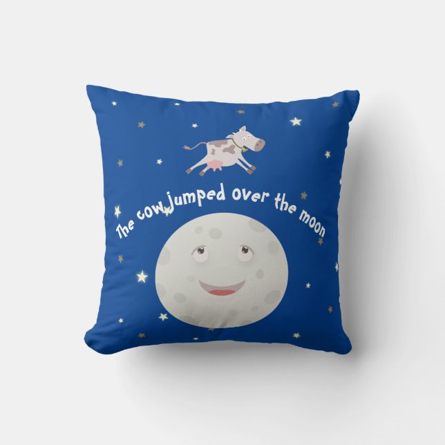 Cojín Decorativo La vaca saltó sobre la luna (Anverso)