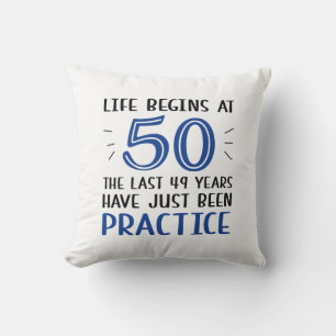 Cojín Decorativo La Vida Comienza A Los 50