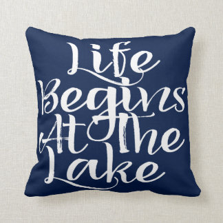 Cojín Decorativo La Vida Comienza En El Lago