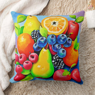 Cojín Decorativo La vida de la fruta vibrante