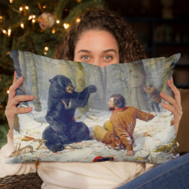 Cojín Decorativo La vida de un cazador  Una situación apretada Arth