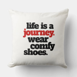 Cojín Decorativo La vida divertida es un viaje...