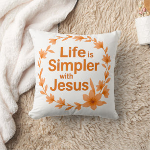 Cojín Decorativo La vida en la temporada de otoño es más simple con