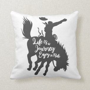 Cojín Decorativo La vida es disfrutar de un viaje - Elige el color