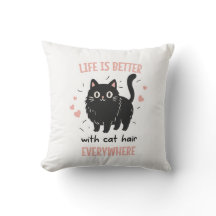 La vida es mejor con pelo de gato por todas partes