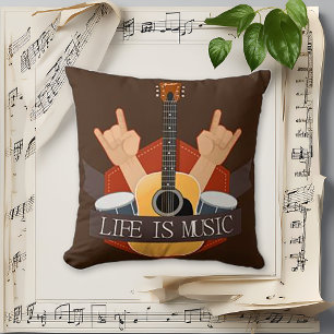 Cojín Decorativo La vida es música