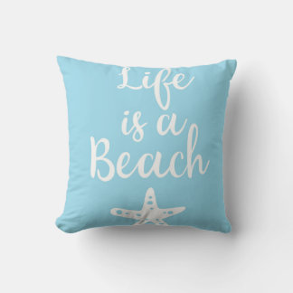 Cojín Decorativo La vida es una playa