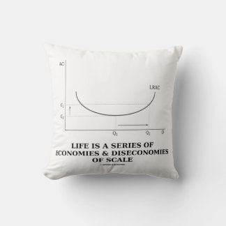 Cojín Decorativo La Vida Es Una Serie De Economías Y Deseconomías A