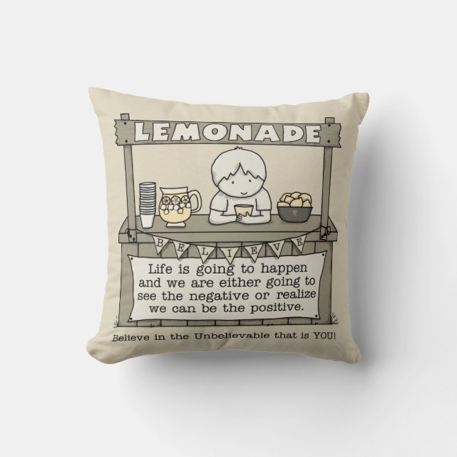 Cojín Decorativo La vida sucede (Anverso)