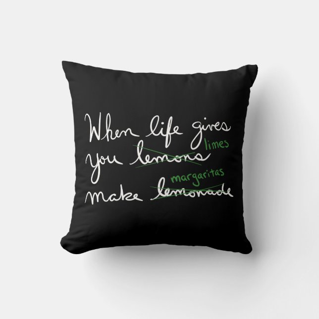 Cojín Decorativo La Vida Te Da Lemones Consigue Limes Hacen Margari (Anverso)