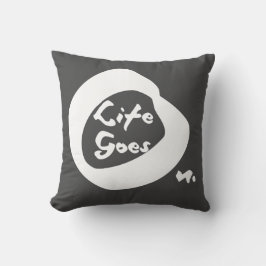 Cojín Decorativo La Vida Va En Buen Texto Inspirador