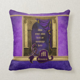 Cojín Decorativo La violeta clásica magnífica de las columnas del