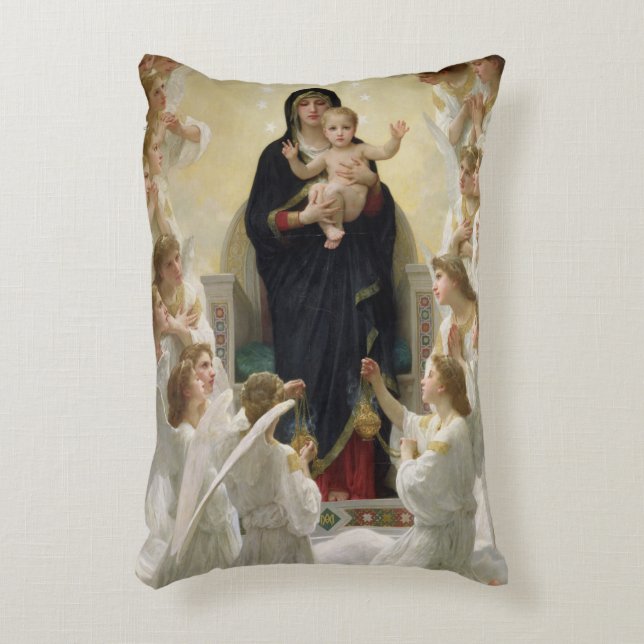 Cojín Decorativo La Virgen con Angels, 1900 2 (Frente (Vertical))