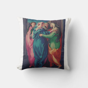 Cojín Decorativo La Visitación por Pontormo Arte Refinado Mannerist