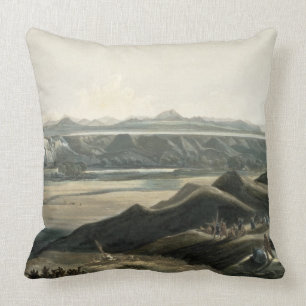 Cojín Decorativo La vista de las montañas rocosas, platea 44 de