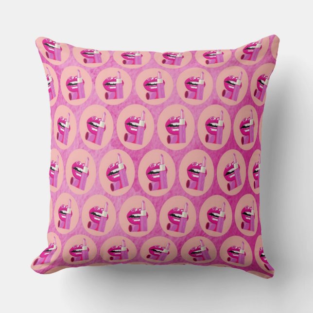 Cojín Decorativo Labios (Anverso)