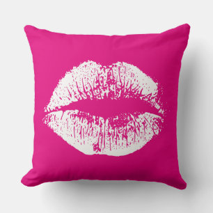 Cojín Decorativo Labios blancos #17