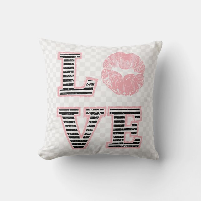Cojín Decorativo Labios de amor (Anverso)