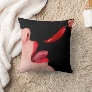 Cojín Decorativo Labios de chile