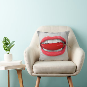 Cojín Decorativo Labios de chile