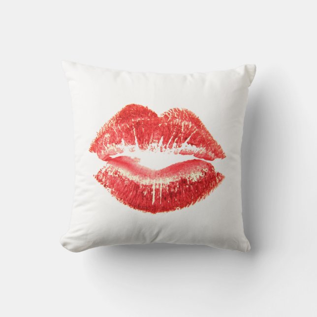 Cojín Decorativo Labios del beso (Anverso)