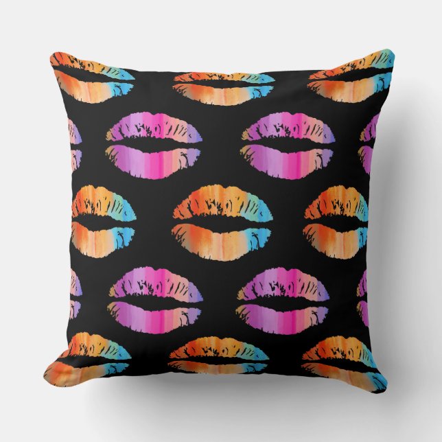 Cojín Decorativo Labios elegantes #36 (Anverso)