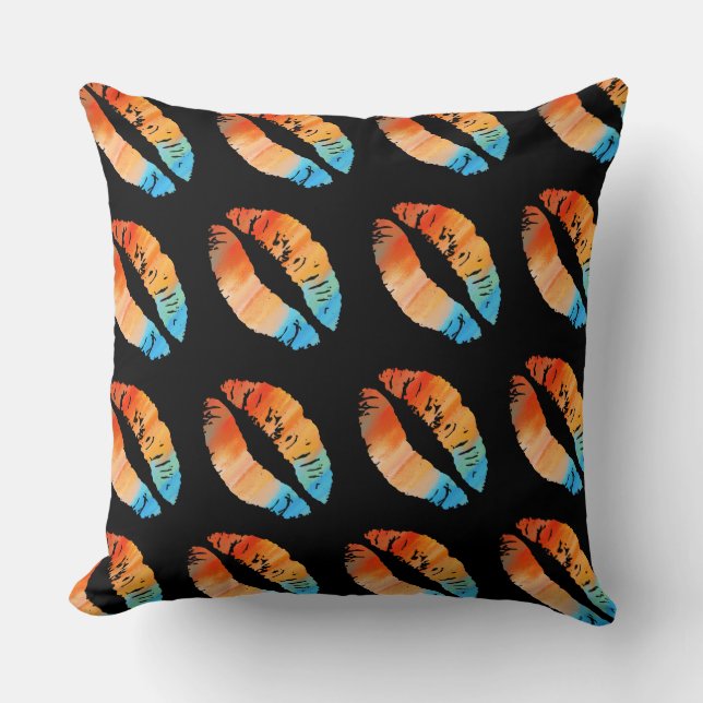 Cojín Decorativo Labios estilizados #29 (Anverso)