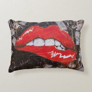 Cojín Decorativo Labios rojos