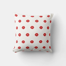 Cojín Decorativo labios rojos