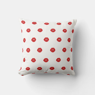 Cojín Decorativo labios rojos