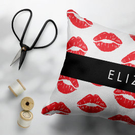 Cojín Decorativo Labios Rojos, Labios Rojos, Patrón De Labios, Su N