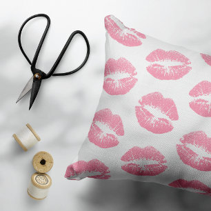 Cojín Decorativo Labios Rosados, Patrón De Labios, Palo De Labios R