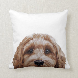 Cojín Decorativo Labradoodle Brown Pintura original de miart