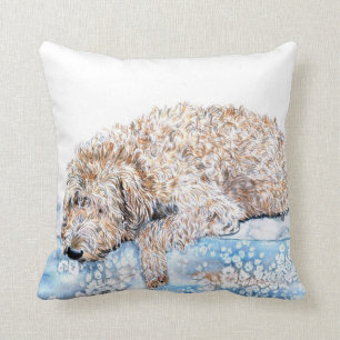 Cojín Decorativo Labradoodle soñoliento