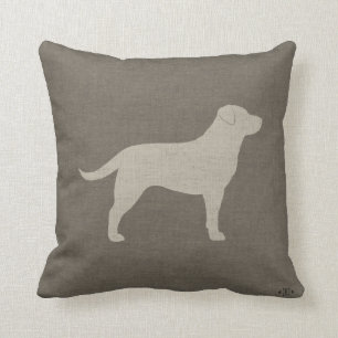Cojín Decorativo Labrador amarillo recuperar silueta  Perro Lover