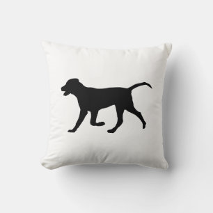 Cojín Decorativo Labrador Black Running Lab Silhouette