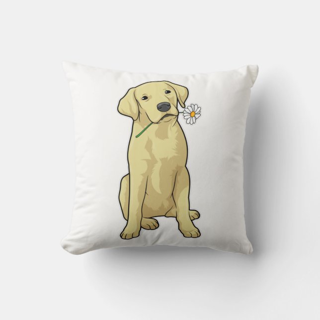 Cojín Decorativo Labrador Daisy (Anverso)