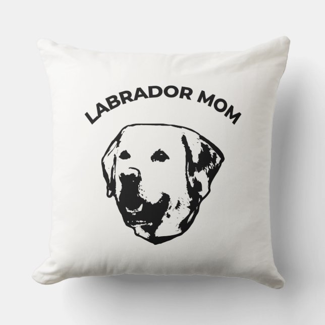 Cojín Decorativo Labrador Mom (Anverso)