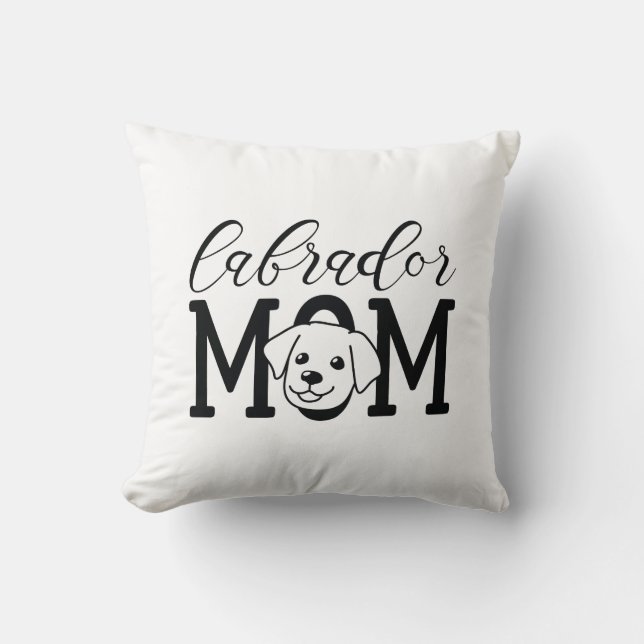 Cojín Decorativo Labrador Mom (Anverso)