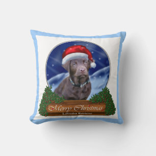 Cojín Decorativo Labrador Recuperador Navidades