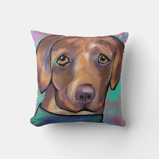 COJÍN DECORATIVO LABRADOR RETRIEVER            (Anverso)