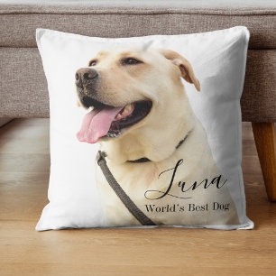 Cojín Decorativo Labrador Retriever Foto Personalizada