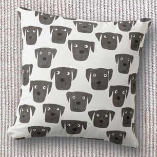 Cojín Decorativo Labrador Retriever Negro Bonito