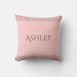 Cojín Decorativo Labrador Retriever Personalizado Rosa Pastel