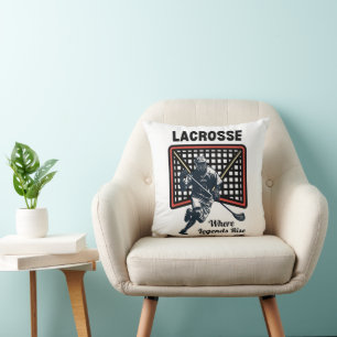 Cojín Decorativo Lacrosse: Donde las leyendas se alzan